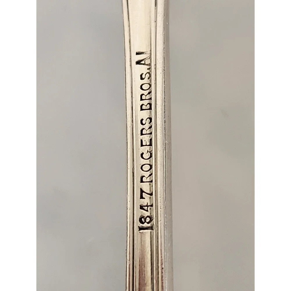 Elegant 1847 ROGERS BROS VINTAGE 1900 SILVERPLATE LARGE CAKE PIE KNIFE Fancy!!